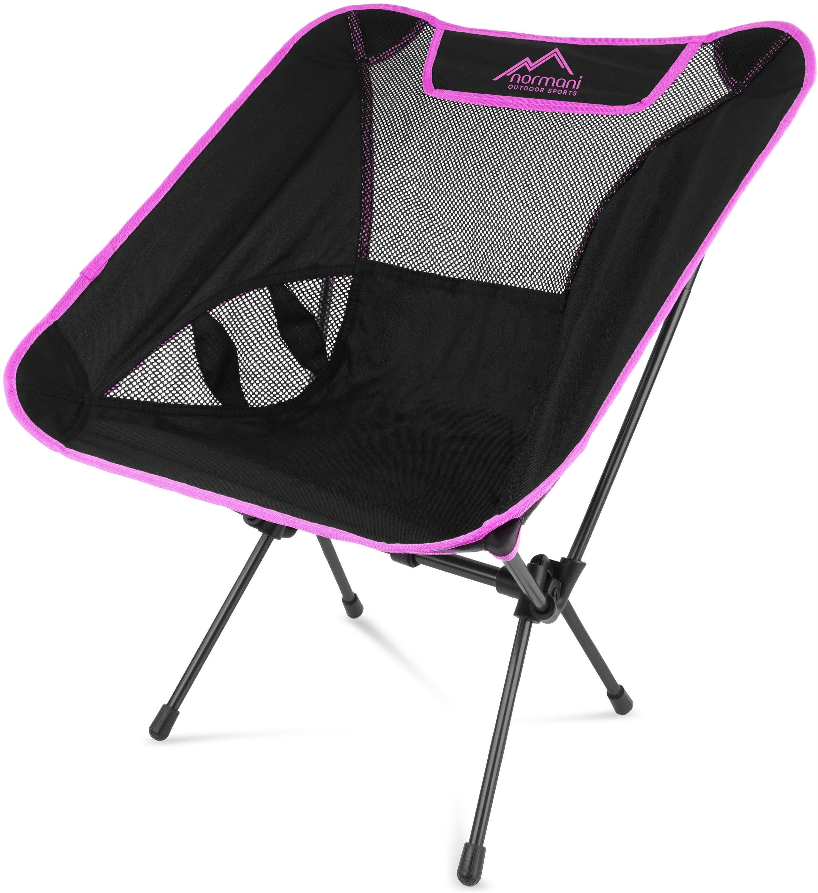 normani Campingstuhl Campingstuhl Moak, Ultraleichter Campingstuhl Gartenstuhl Wanderstuhl bis zu 150 kg