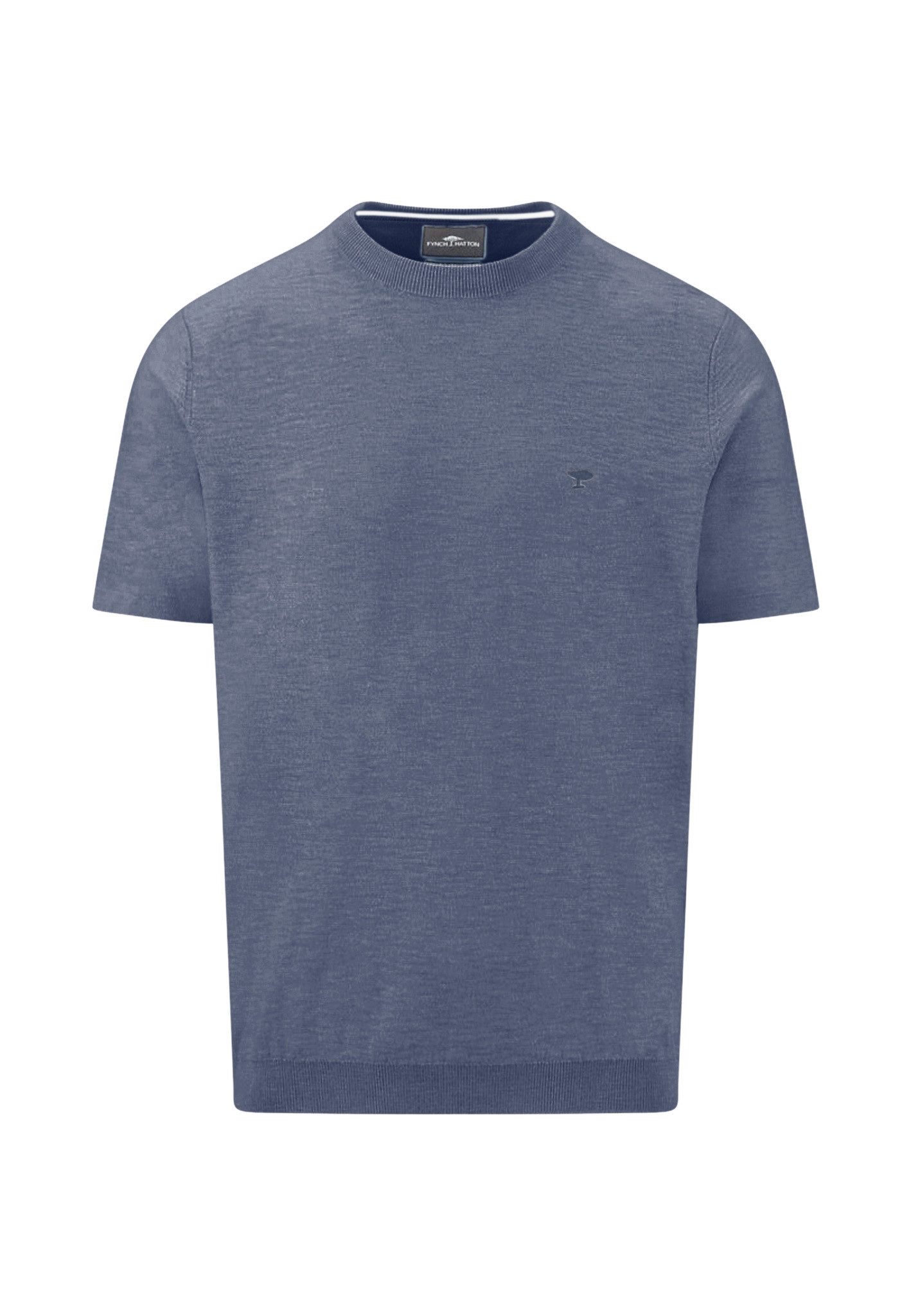 FYNCH-HATTON Rundhalspullover mit Logo Stickerei