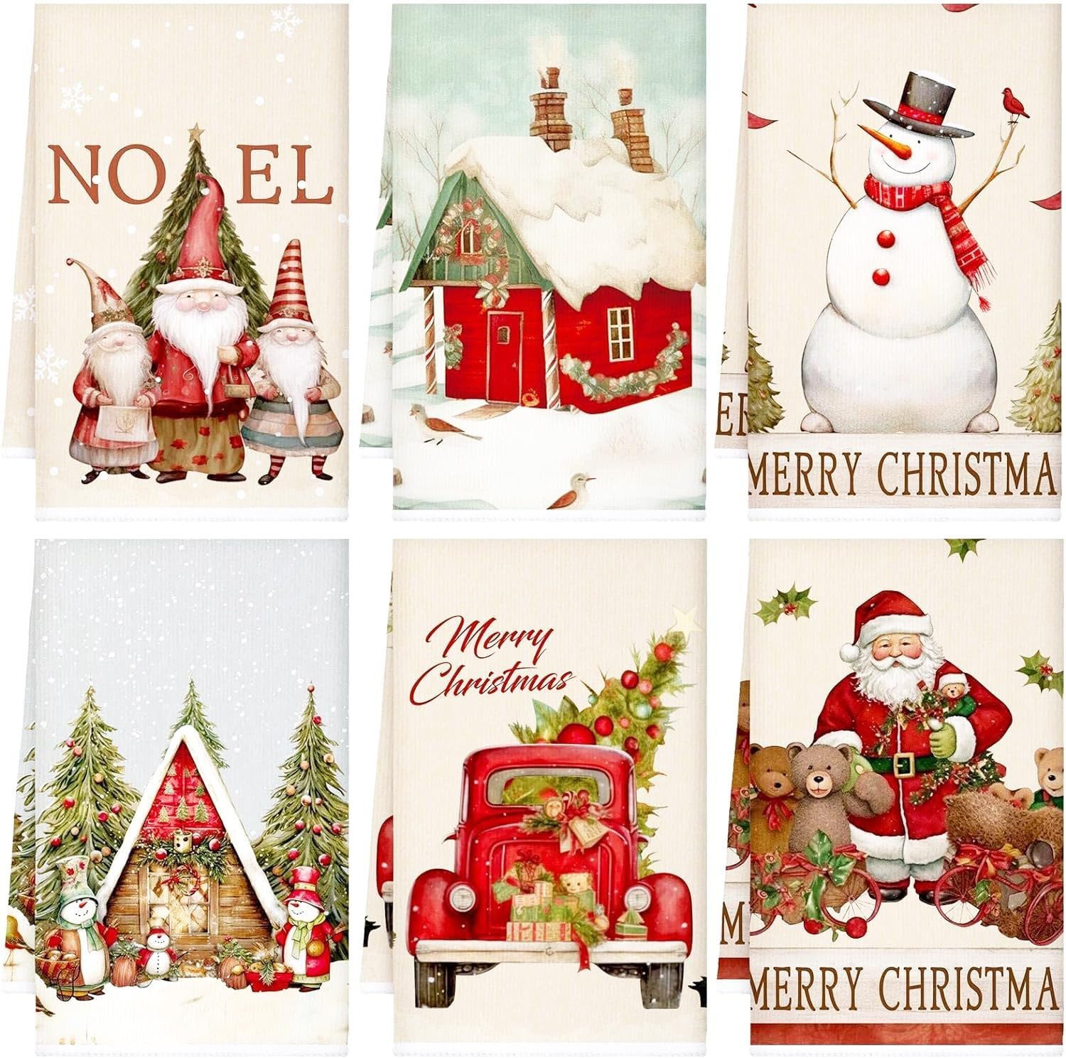 FOUORTUNATE-BEE Geschirrtuch  Weihnachtsdeko Weihnachten Deko Geschirrtüche günstig online kaufen