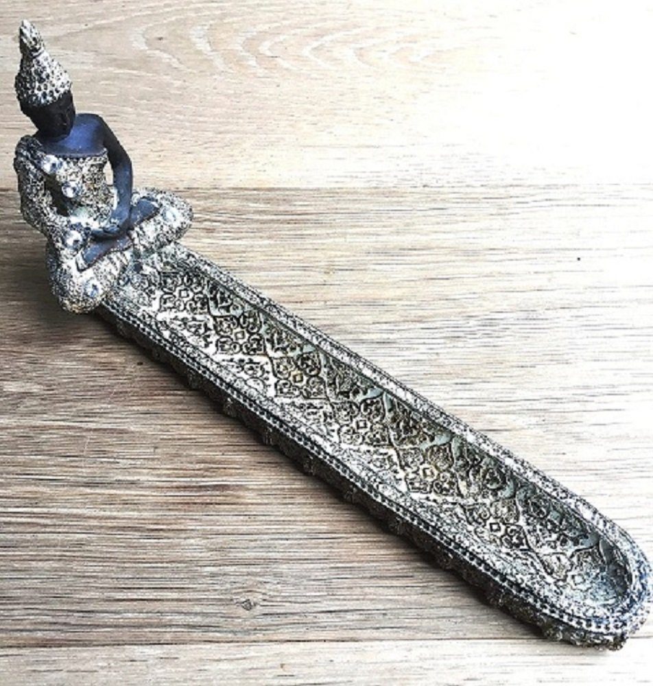 Wurm Buddhafigur Räucherstäbchen Buddha 25 x 6 cm