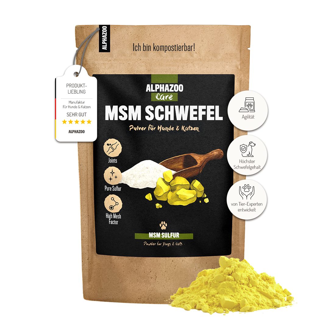 Fellpflege MSM Pulver 250g I Hunde Katzen Pferde