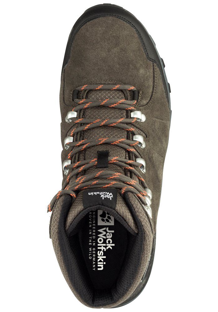 MID Wolfskin M TEXAPORE Jack REFUGIO Hikingschuh hellbraun