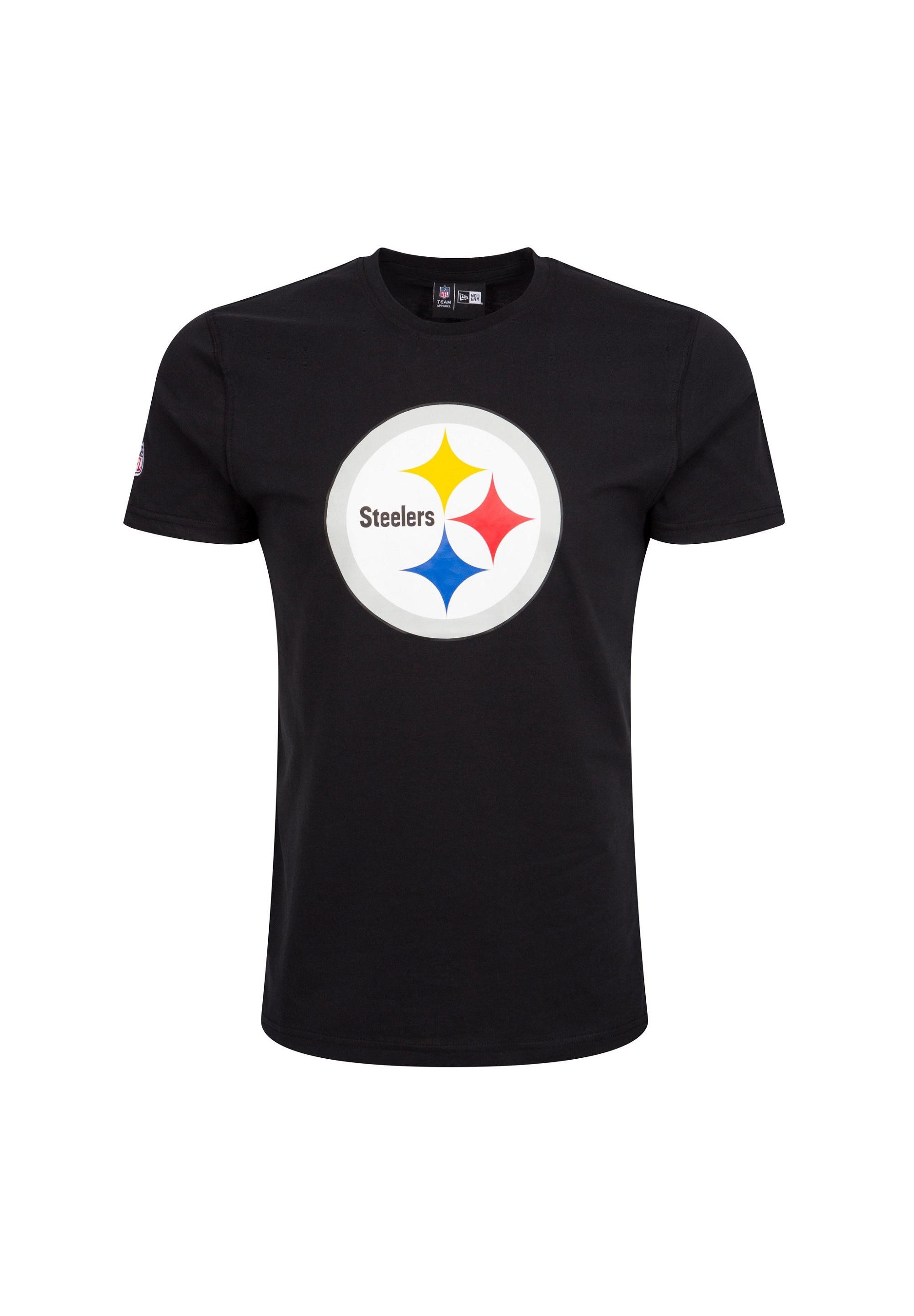T-Shirt Pittsburgh Steelers NFL Team Logo Schwarz T-Shirt New Era