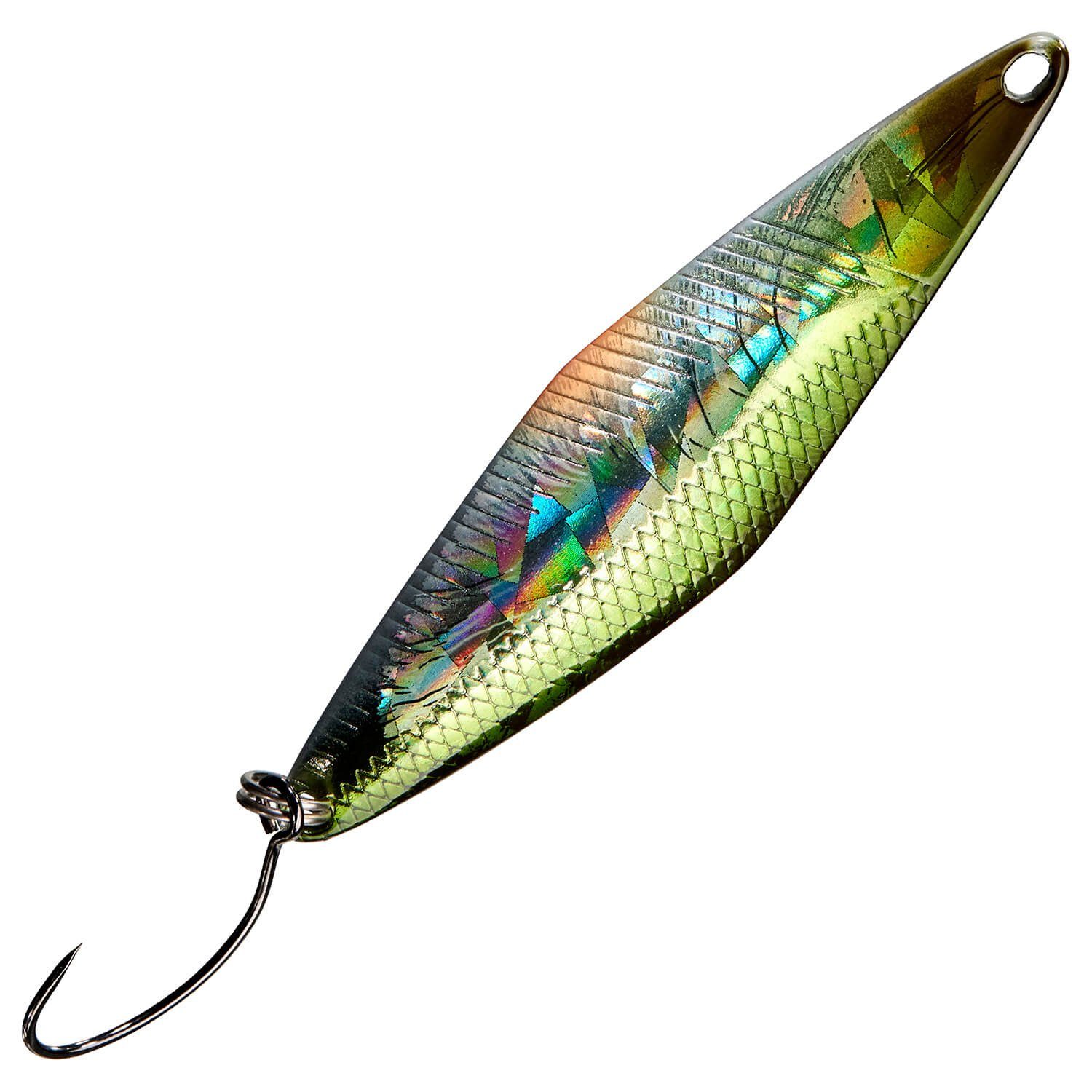 Illex Kunstköder Illex Tricoroll Spoon Blinker Green Minnow, (1-St)