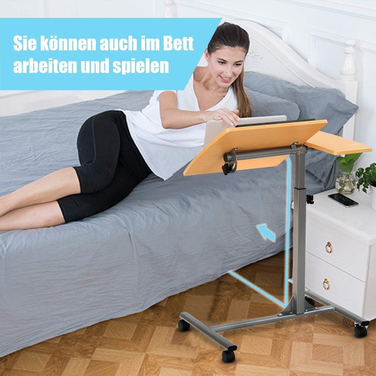 KOMFOTTEU Laptoptisch Laptopständer, höhenverstellbar, drehbar, mit günstig online kaufen