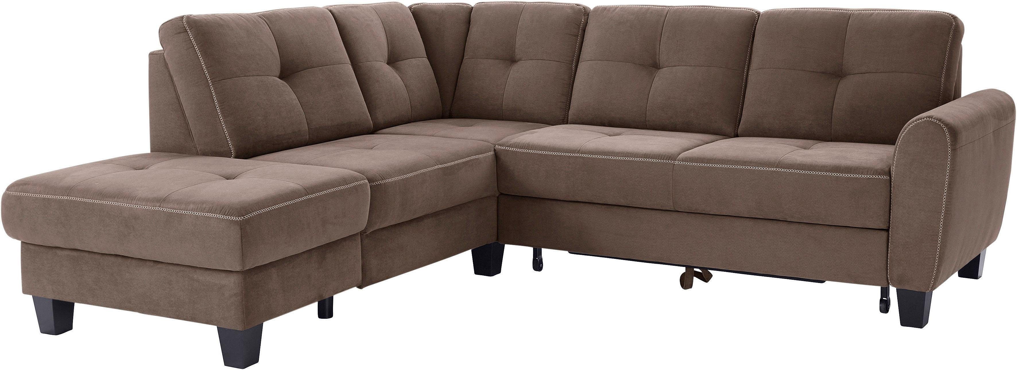 sit&more Ecksofa Varese L-Form, mit Federkern, günstig online kaufen