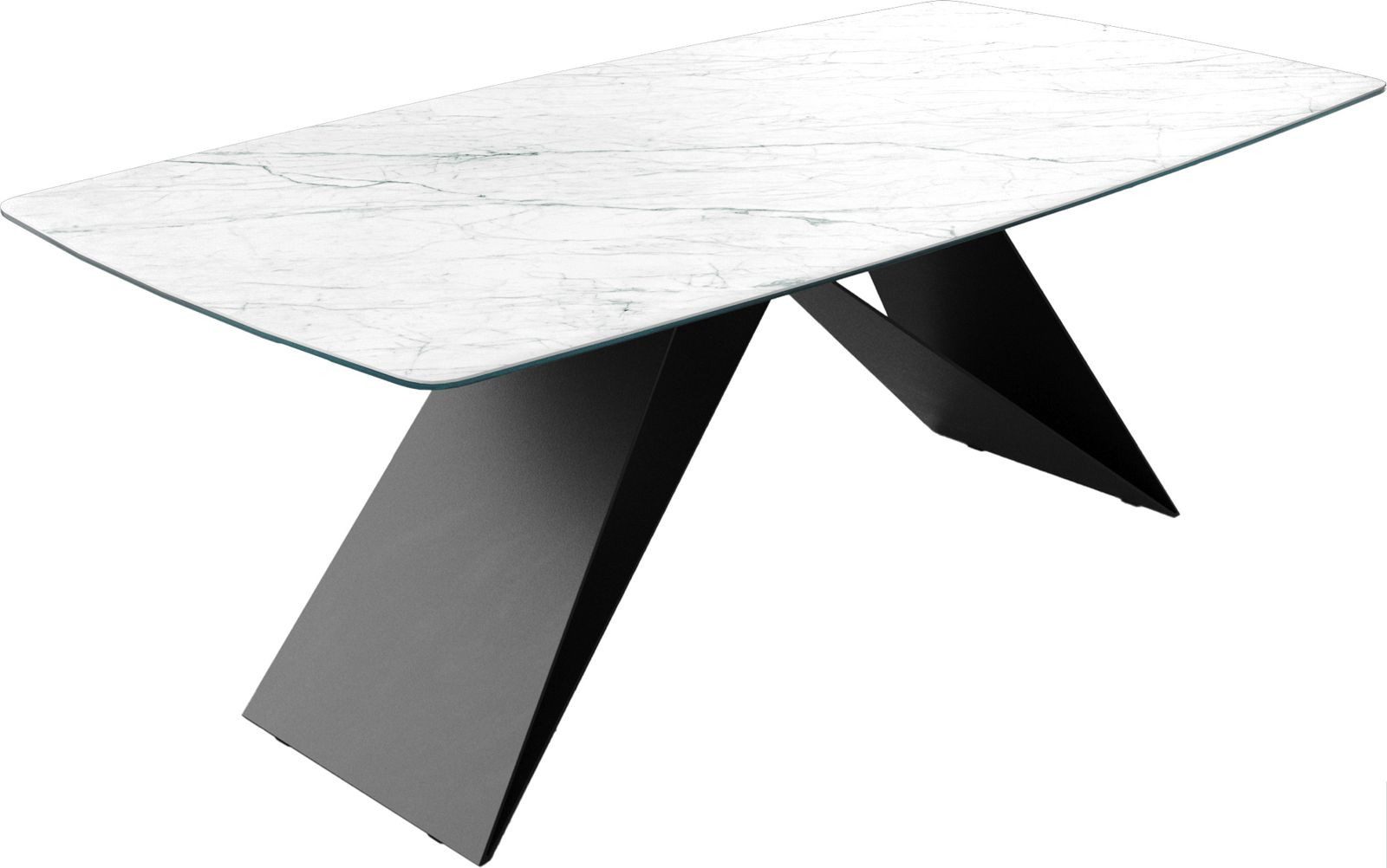 DELIFE Esstisch Edge, Bootsform Keramik Laminam®Statuarietto günstig online kaufen