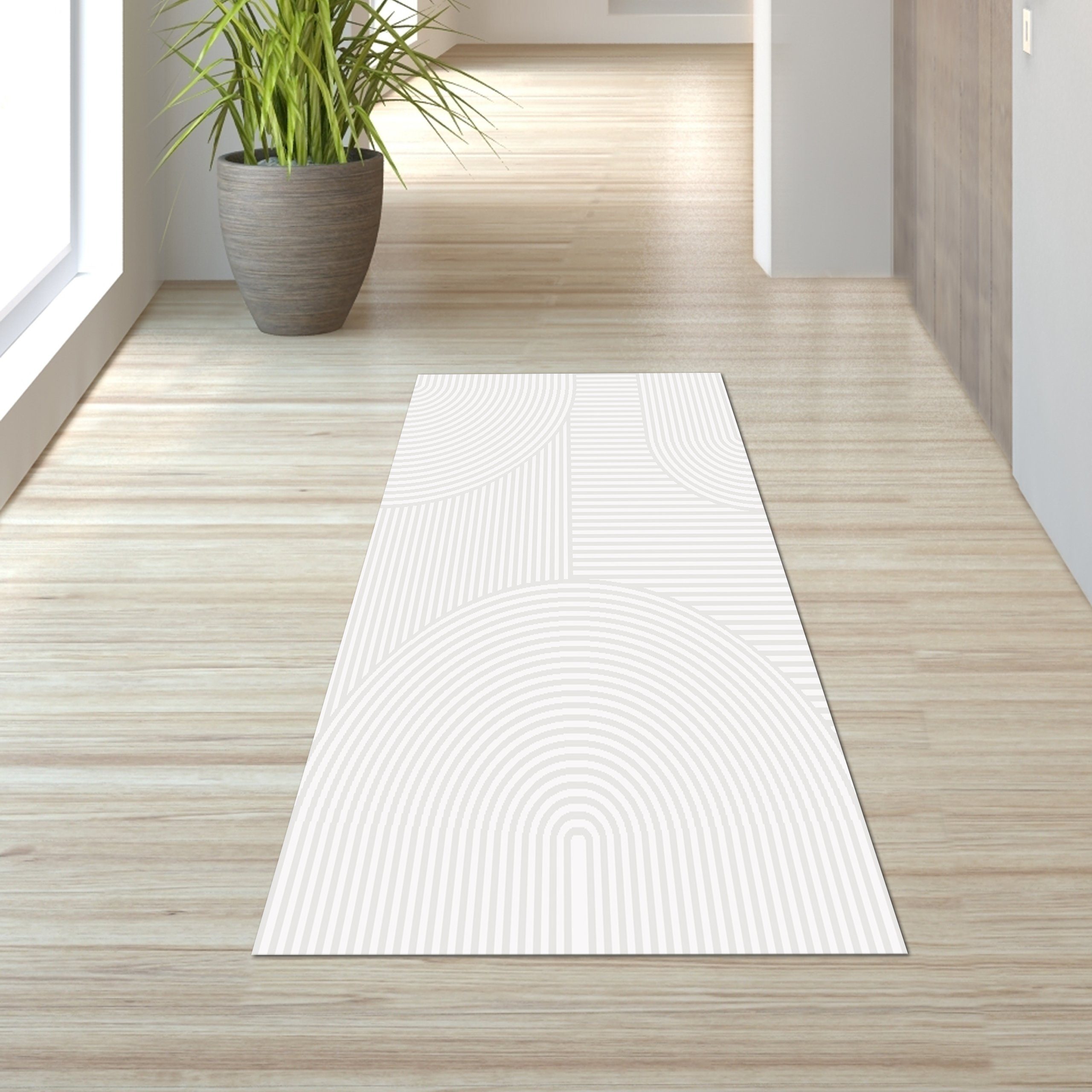 Mia's Teppiche Theo – Moderner Kurzflor Mit 3D-Effekt In Creme, Weich & Pflegeleicht