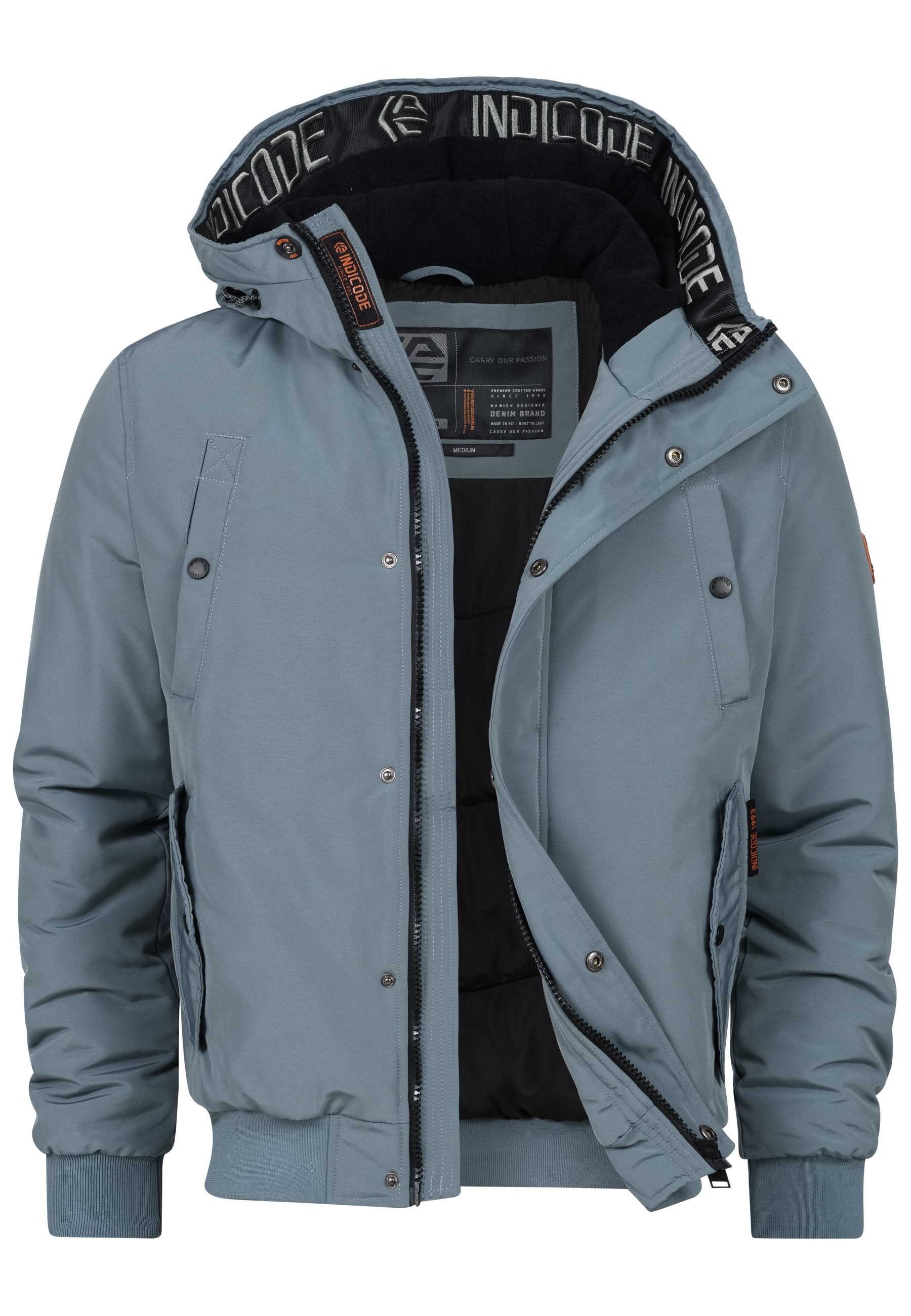 Indicode Winterjacke Herren INAlbanos Jacke Winter Herrenjacke mit Kapuze u günstig online kaufen
