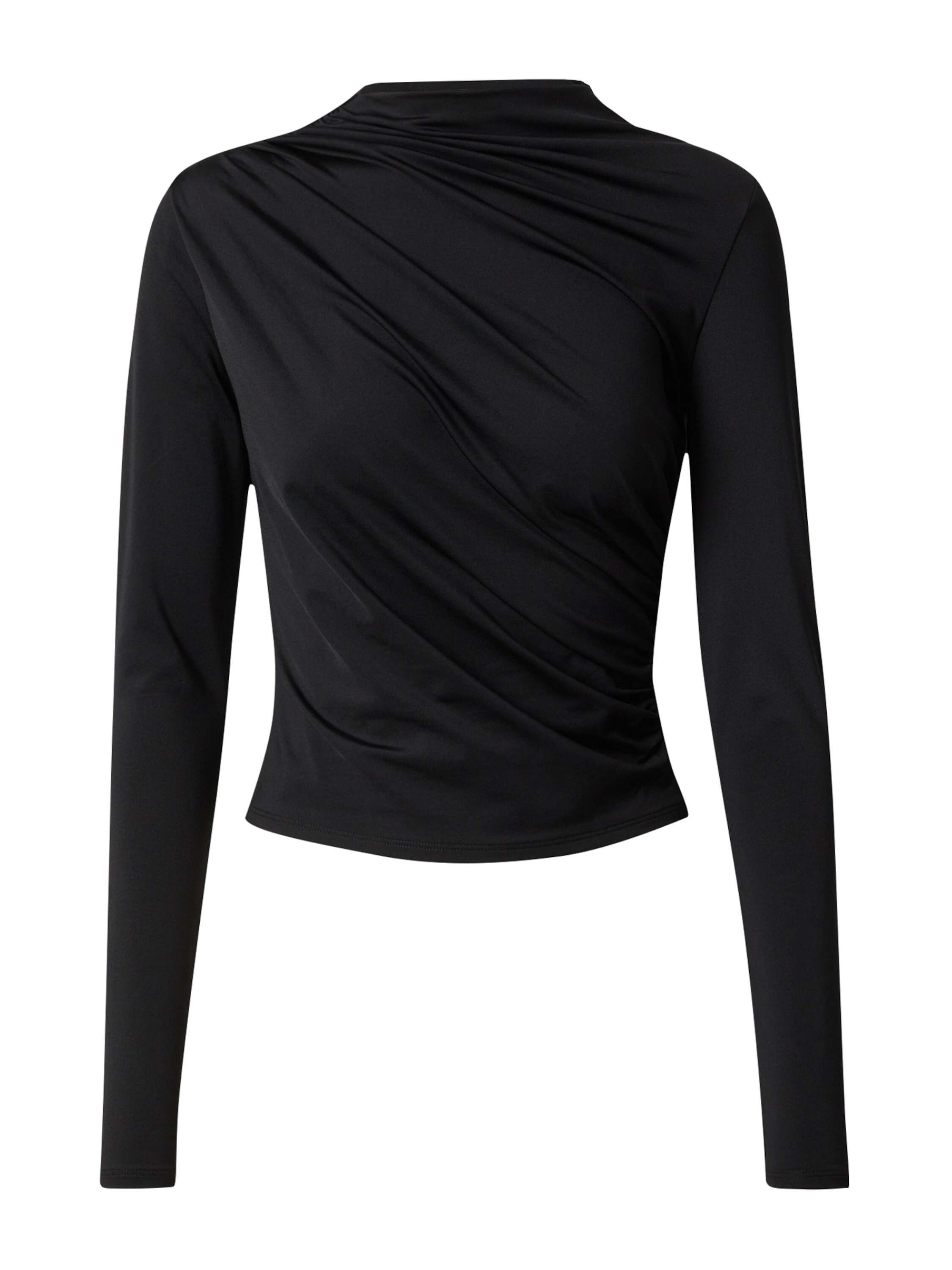 EDITED Langarmshirt Omara (1-tlg) Drapiert/gerafft günstig online kaufen