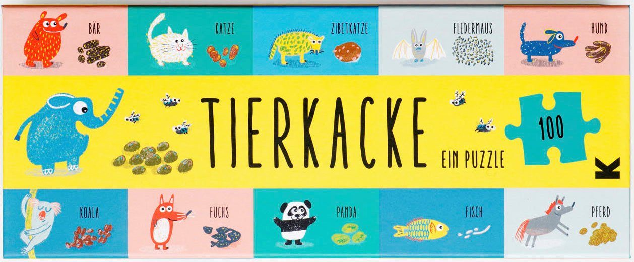 Puzzleteile 100 Puzzle Tierkacke, King Laurence