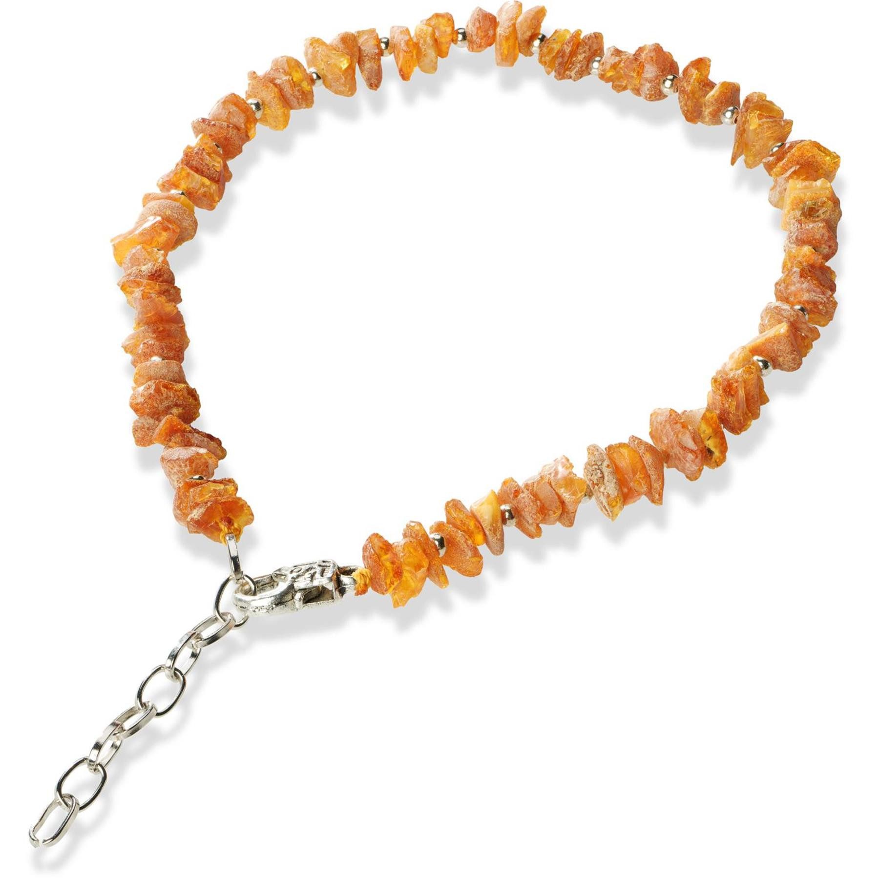 PETGARD Tier-Halsband Bernsteinhalsband Bernsteinkette mit Kette für Hunde + Katzen 45-49 cm, Bernstein, mit Kette für Hunde + Katzen 46-50 cm
