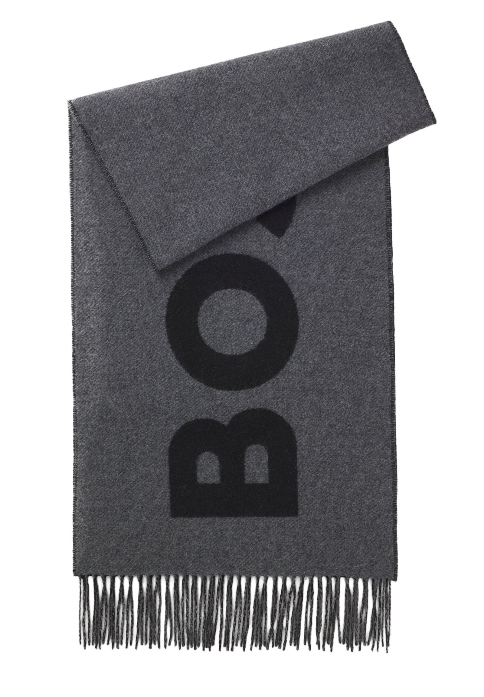 BOSS Schal Rikard mit Jacquard-Logo, (keine Angabe, 1-St. keine Angabe)