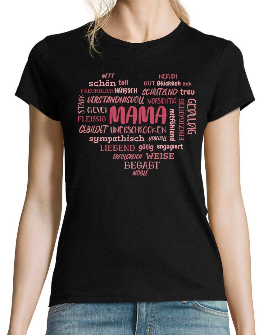 Youth Designz T-Shirt Mama Herz Damen Shirt mit modischem Print