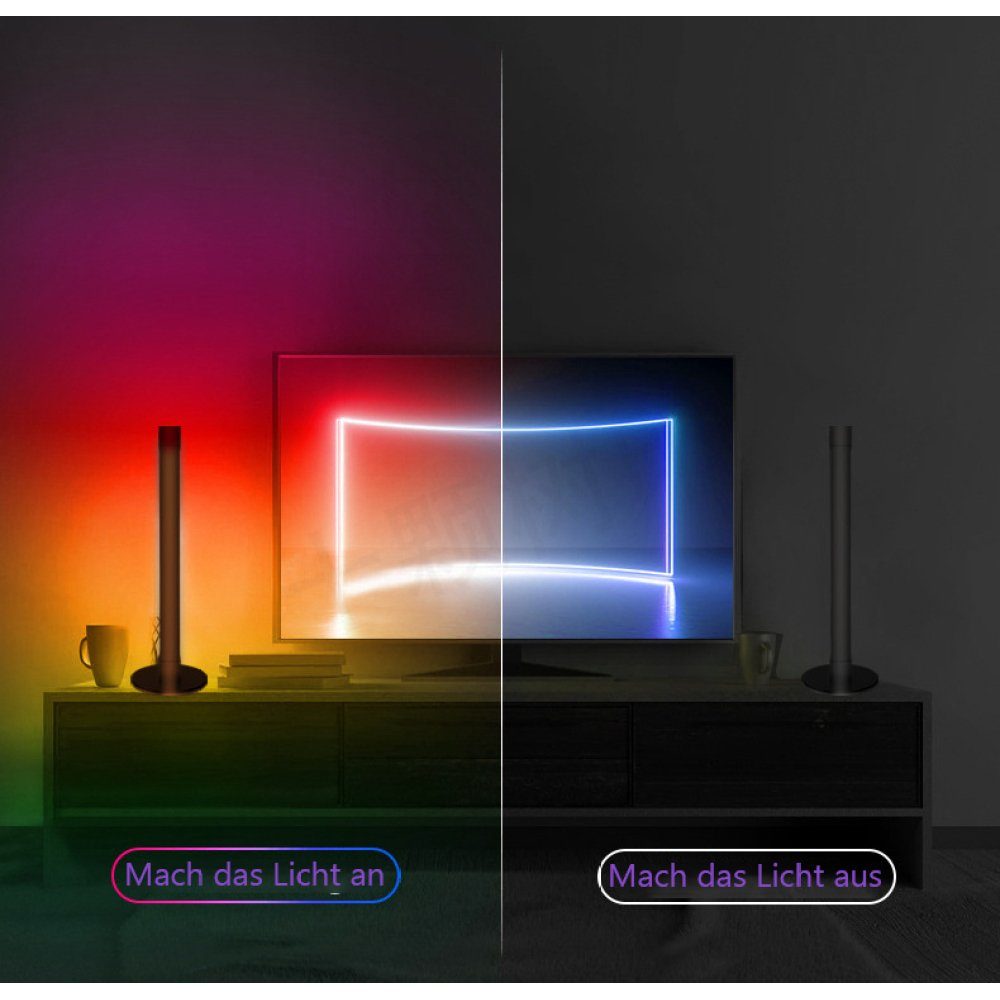 GelldG LED-Stripe-Profil Smart LED Light Lampe Bar, Pack, Ambient Timer RGB 2