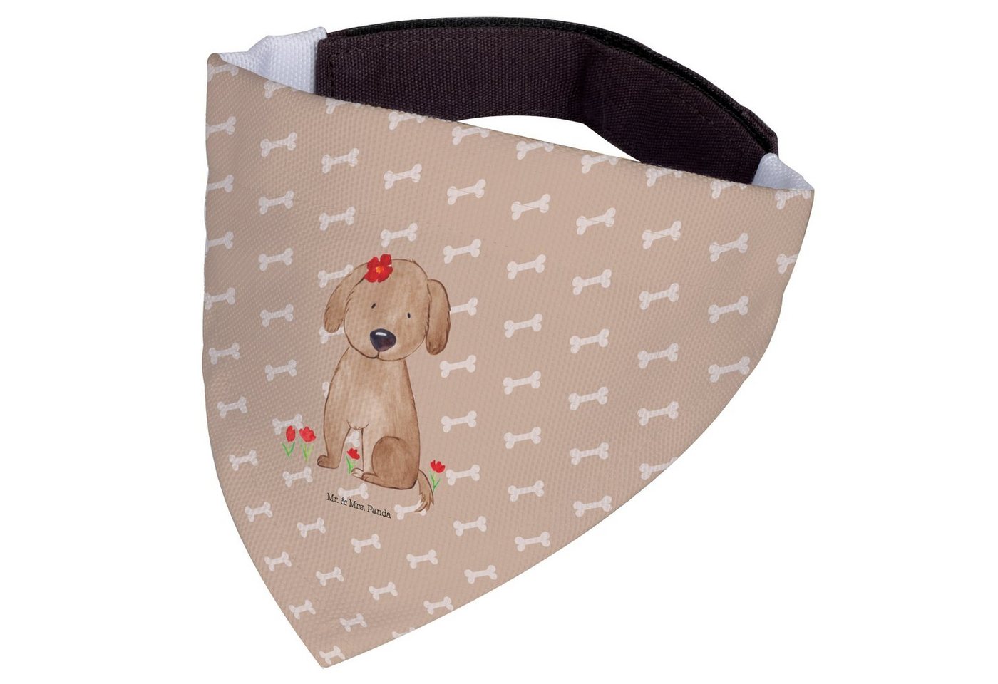 Thumbnail - Mr. & Mrs. Panda Hundefliege Hund Dame - Hundeglück - Geschenk, Hundedame, Hundemotiv, Hundehalstu, Polyester, Kuschelig...