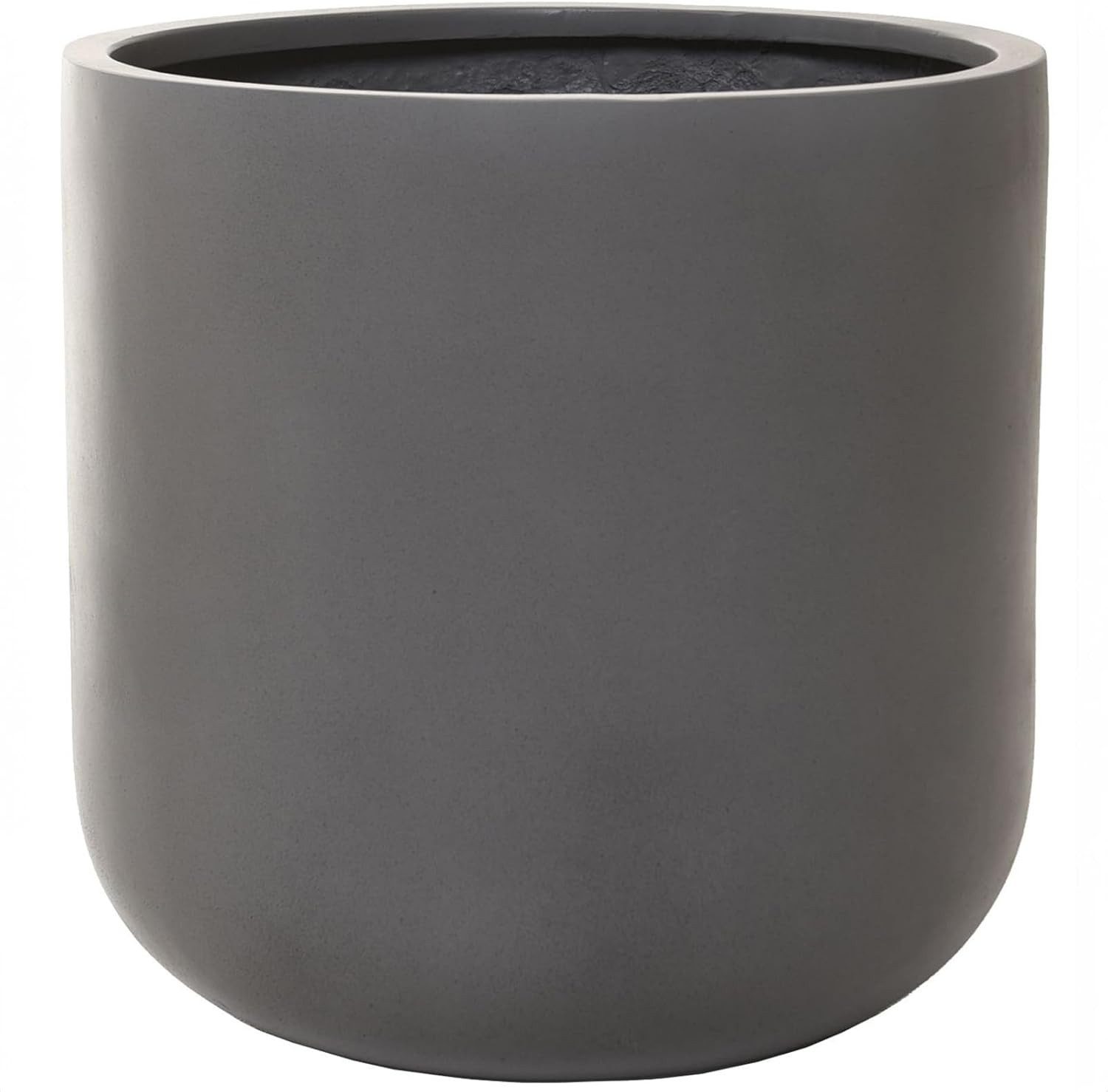 VIVANNO Blumentopf Fiberglas CHICO Rund - Grau Beton-Design (1 St), 40x40x4 günstig online kaufen