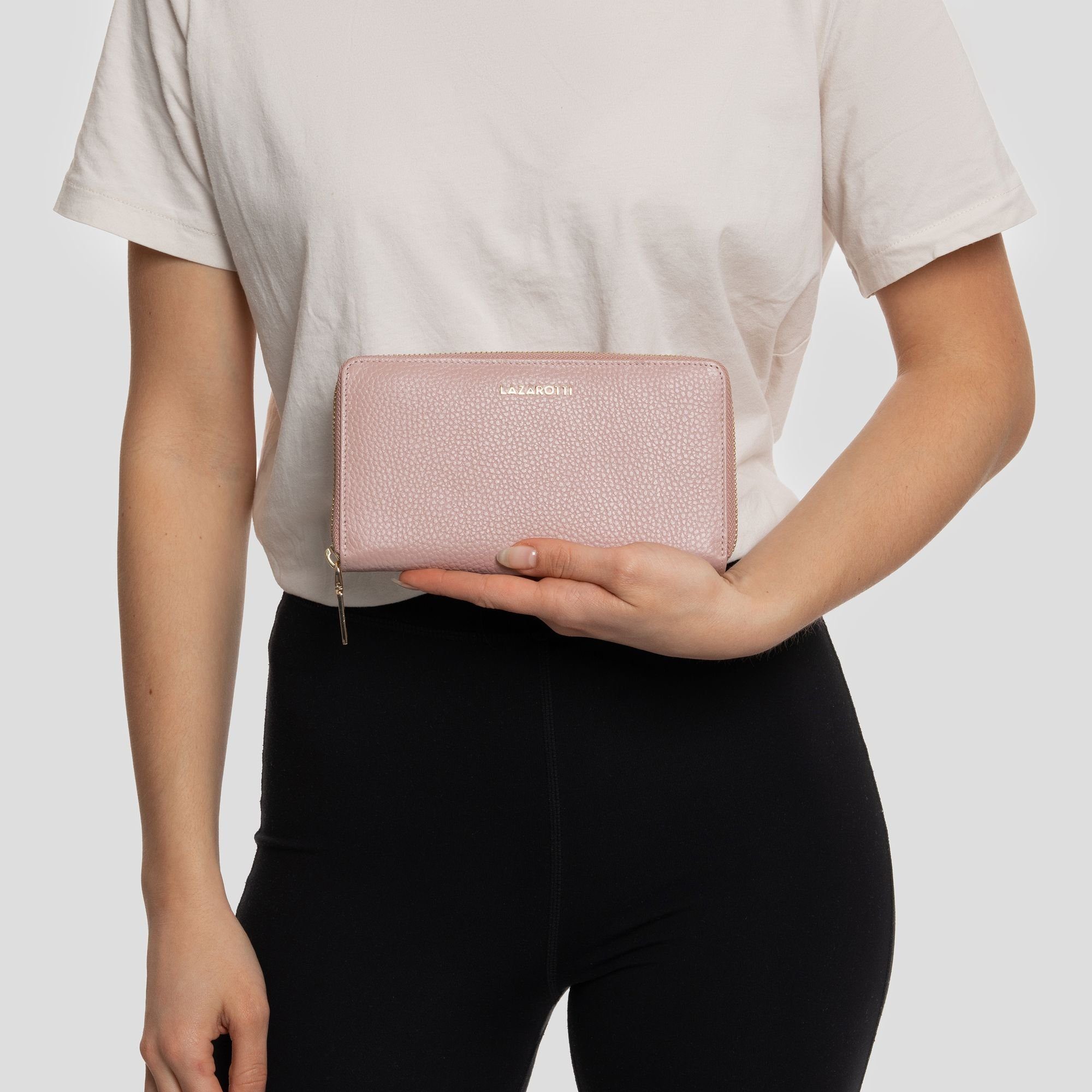 Lazarotti pink Bologna Geldbörse Leather, Leder
