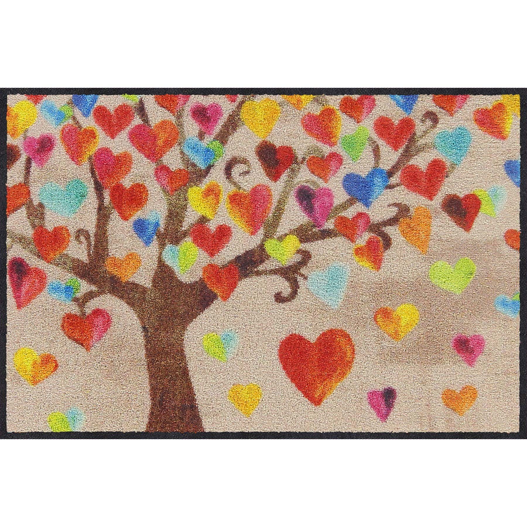 Fußmatte Salonloewe Fußmatte Tree of Love 050x075 cm, Salonloewe, Rechteckig, Höhe: 7 mm