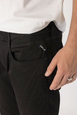 Replay Regular-fit-Jeans Anbass mit Logo-Batch