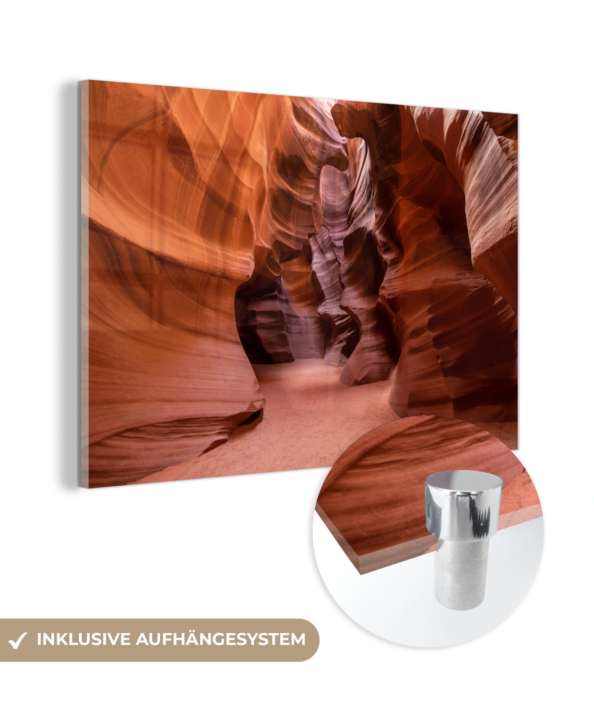 Acrylglasbild Der MuchoWow Canyon, durch Wohnzimmer St), Acrylglasbilder Erosion Schlafzimmer & Antelope entstandene (1