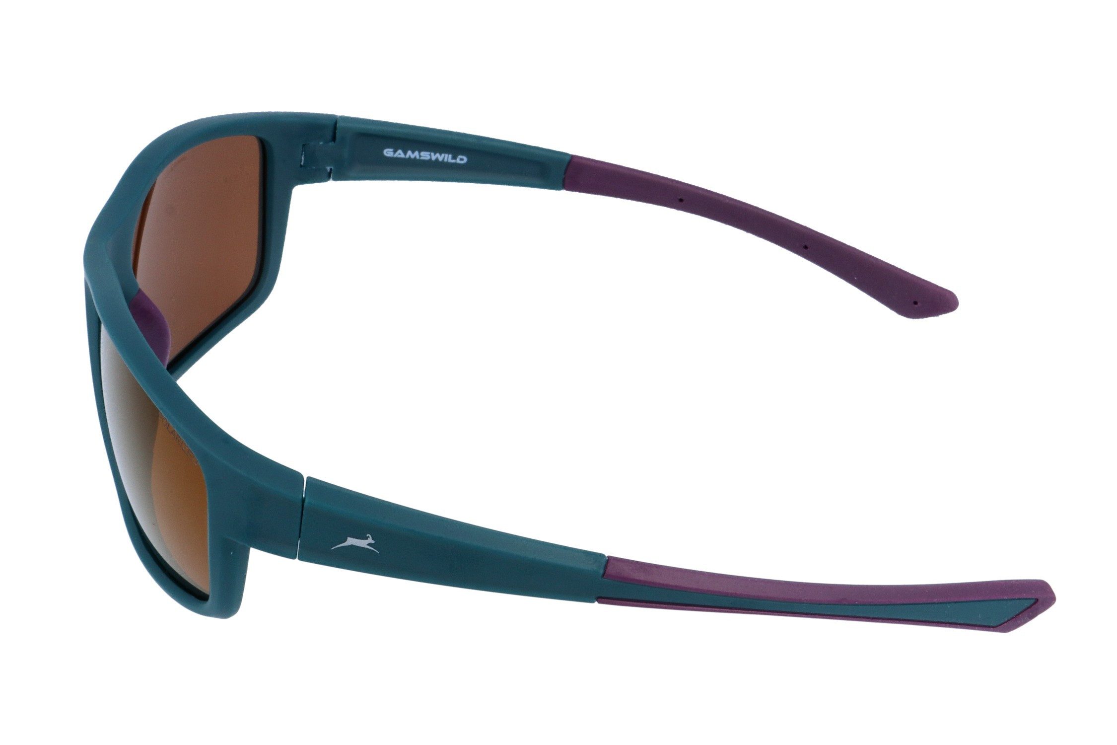 Gamswild Sportbrille UV400 Sonnenbrille Skibrille Fahrradbrille TR90 Damen Herren Unisex, Modell WS7434 in, braun, schwarz, pink, grün