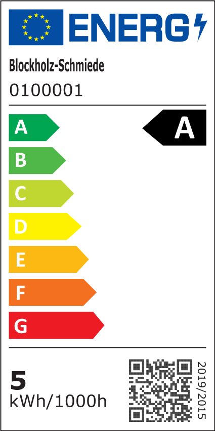 Energieeffizienzklasse: 