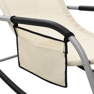 vidaXL Gartenlounge-Sessel Liegestuhl Relaxstuhl Gartenliege Sonnenliege Schaukelstuhl Textilene