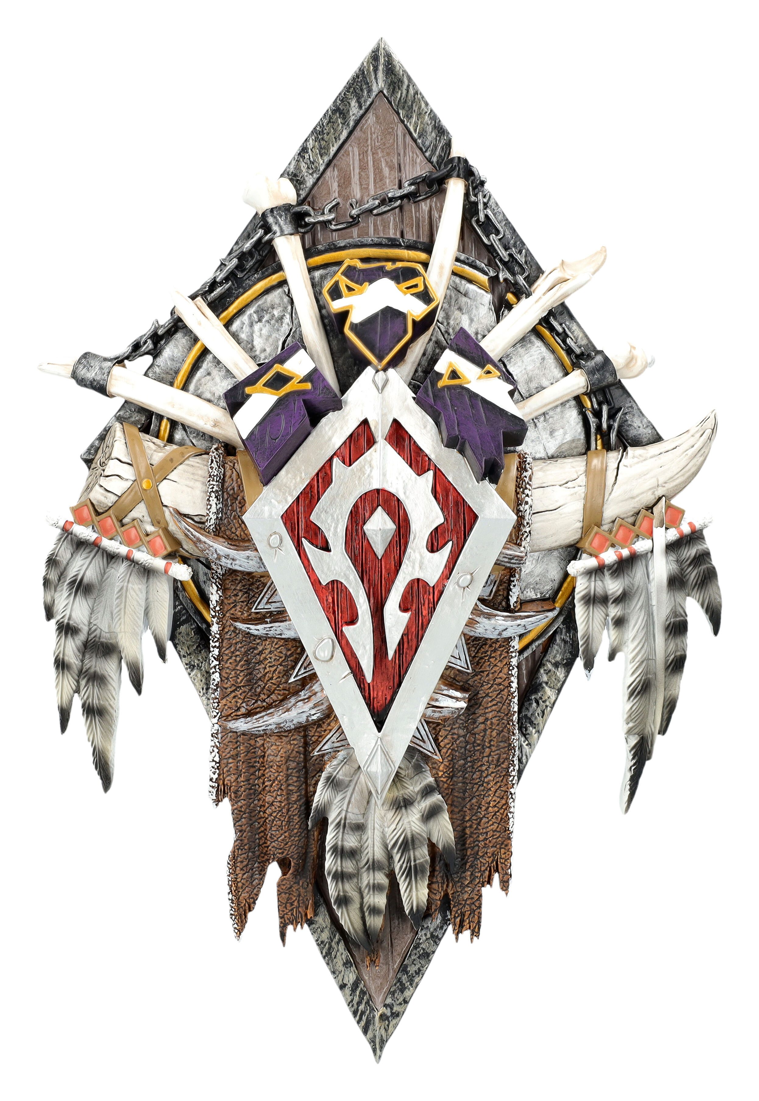 Figuren Shop GmbH Wanddekoobjekt Horde Wandschild – Warcraft Deko Relief Nemesis Now 30 cm Wanddeko