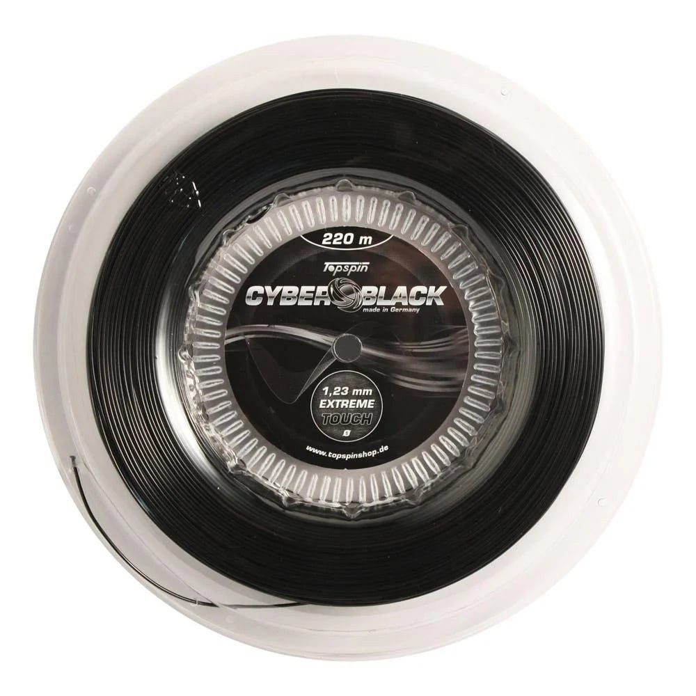 Tennissaite Cyber Black (Haltbarkeit+Kontrolle) schwarz 110m Rolle