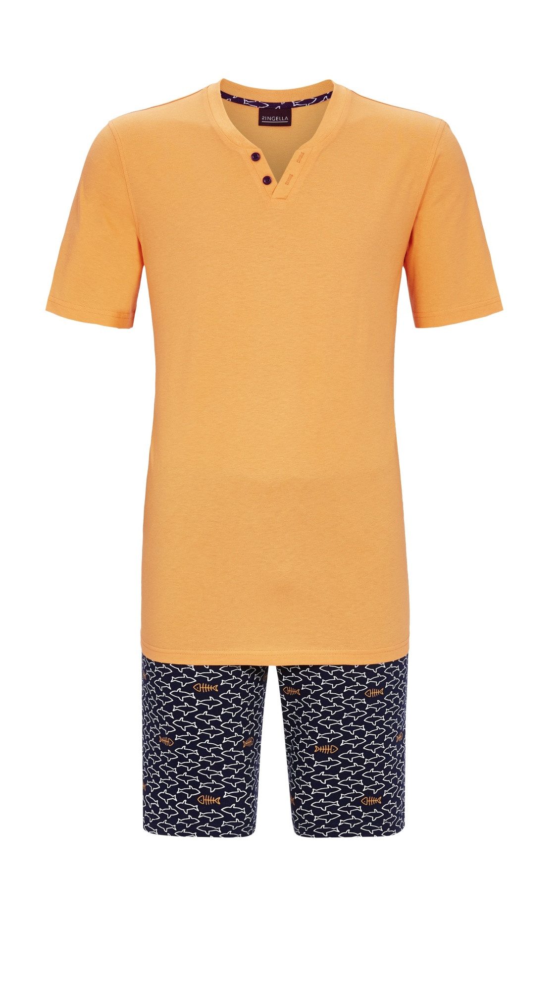 Ringella Pyjama Shorty mit Zierknopfleiste und Bermuda (2 tlg)