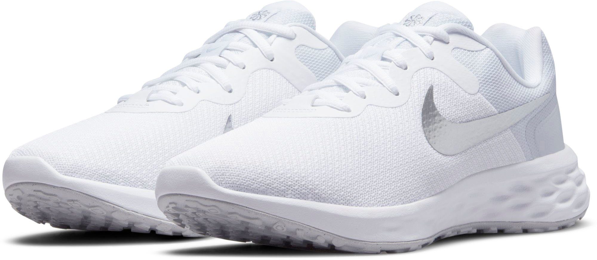 Nike REVOLUTION 6 NEXT NATURE Laufschuh weiß-silberfarben