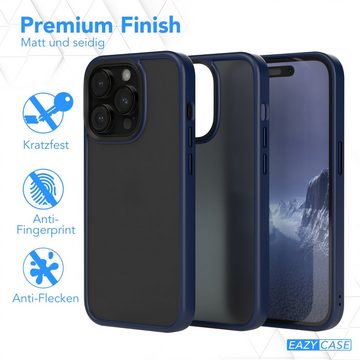 EAZY CASE Handyhülle Outdoor Case für Apple iPhone 14 Pro 6,1 Zoll, Hülle kompatibel mit Qi & Magsafe Robust Back Cover Blau / Nachtblau
