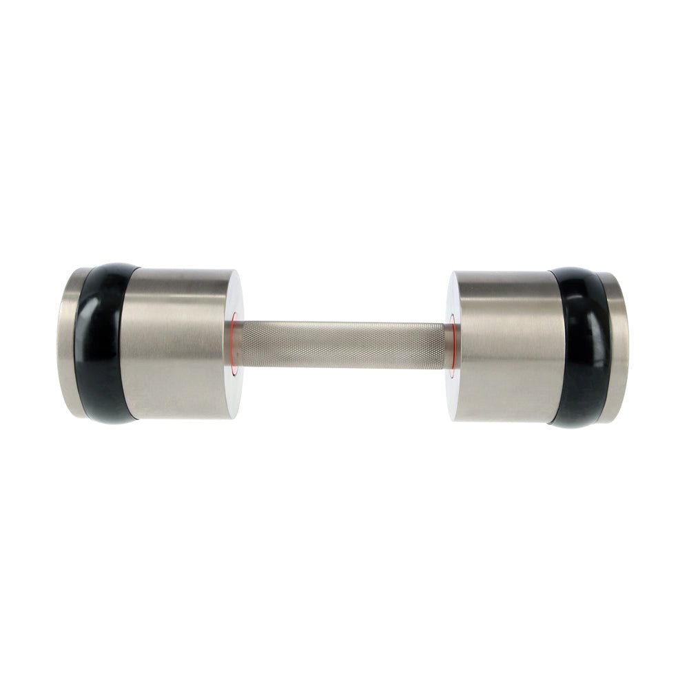 HMS Premium Kurzhantelstange Kurzhantel 2 x 10 KG, Stahl, 308,4 cm (Spar-Set, 2-tlg., verchromt), sicheren Halt und verhindert Abrutschen während des Trainings