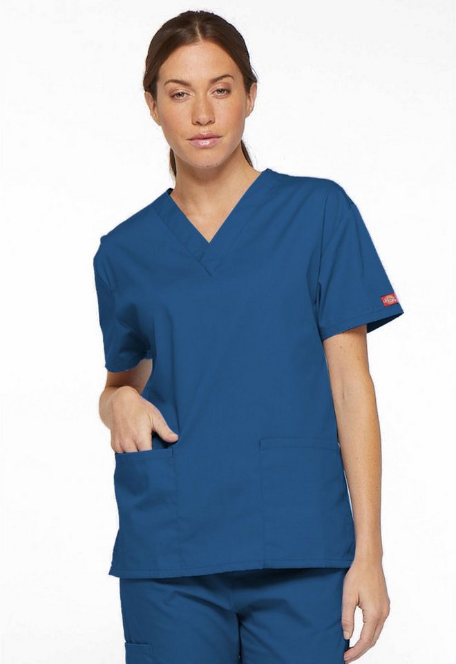 Dickies Funktionsbluse Unisex EDS Schlupfhemd V-Neck, Every Day Scrubs Kasack mit 2 aufgesetzten Taschen