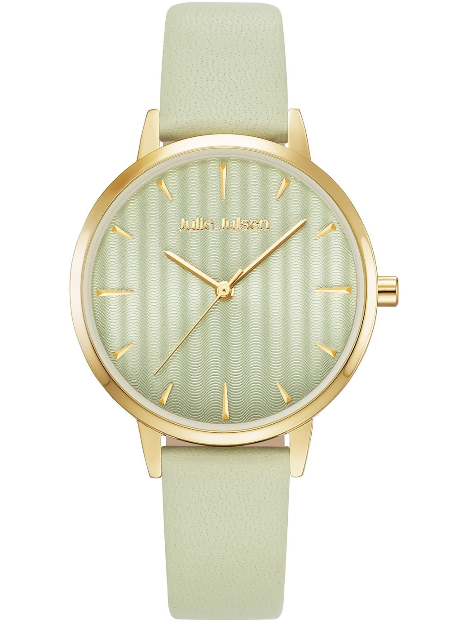 Julie Julsen Quarzuhr JJW2493YGL-52 JJW2493YGL-52, Julie Julsen JJW2493YGL-52 Uhr Damenuhr Lederarmband grün