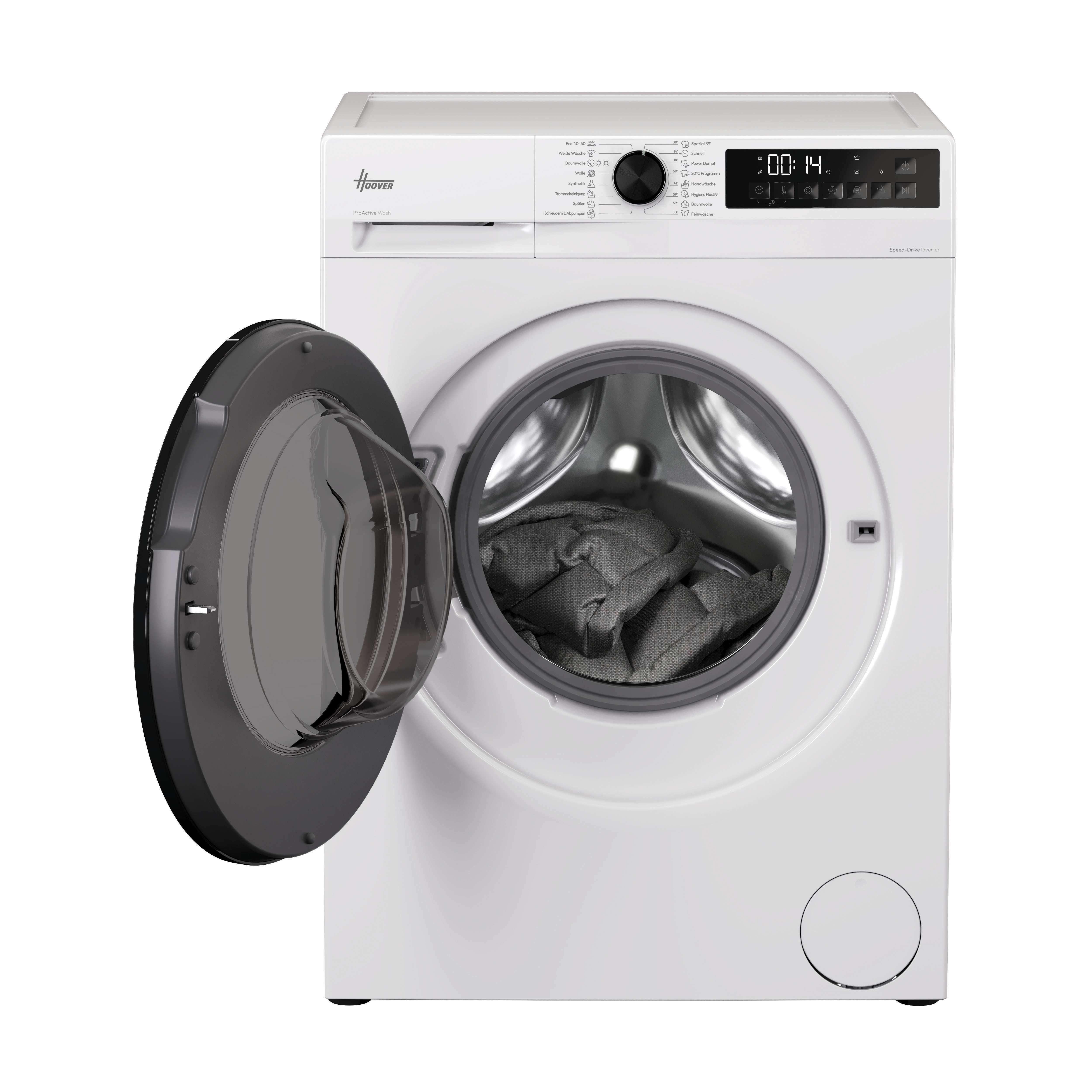 Hoover Waschtrockner H/ProWash&Dry 300 HGWDQ485SB6-84, 8 kg, 5 kg, 1300 U/min, Vielseitige Kurzprogramme