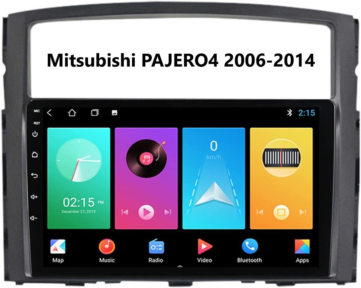 GABITECH 9'' Android 11 Autoradio GPS Navi FM für Mitsubishi Pajero 2006-2014 Autoradio