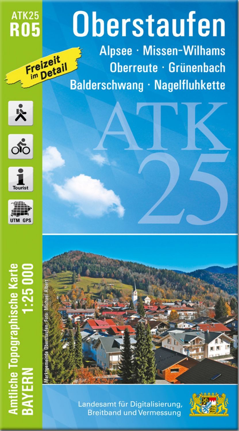 ATK25-R05 Oberstaufen (Amtliche Topographische Karte 1:25000) / diverse