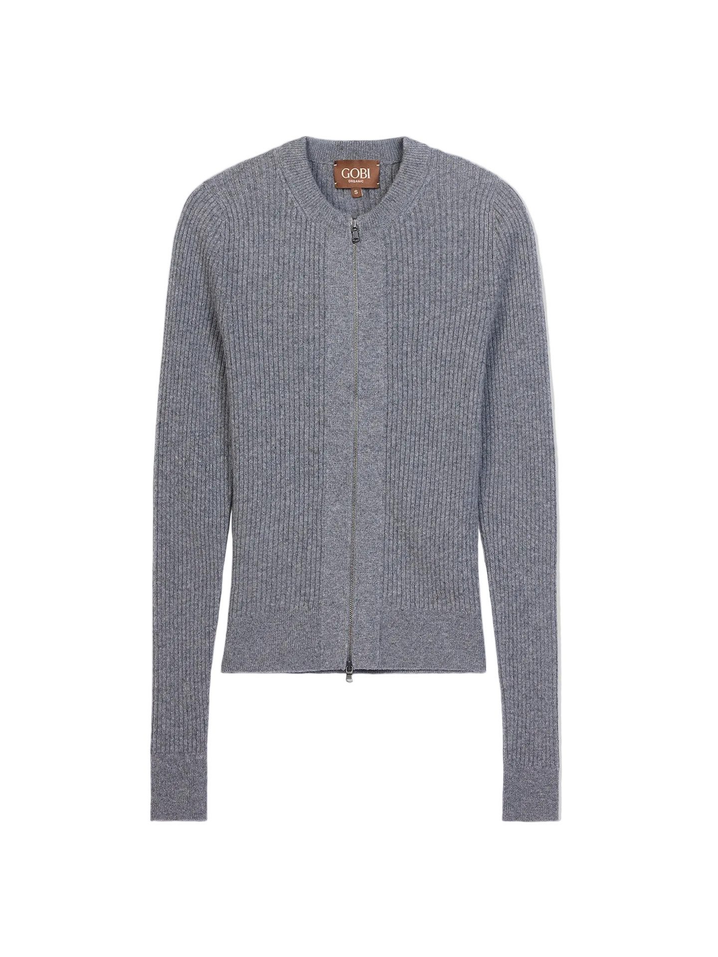 GOBI Cashmere Cardigan Kaschmir-Cardigan mit doppelseitigem Reißverschluss