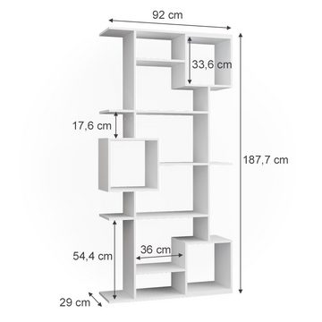 Vicco Raumteilerregal Bücherregal Standregal WÜRFEL Weiß
