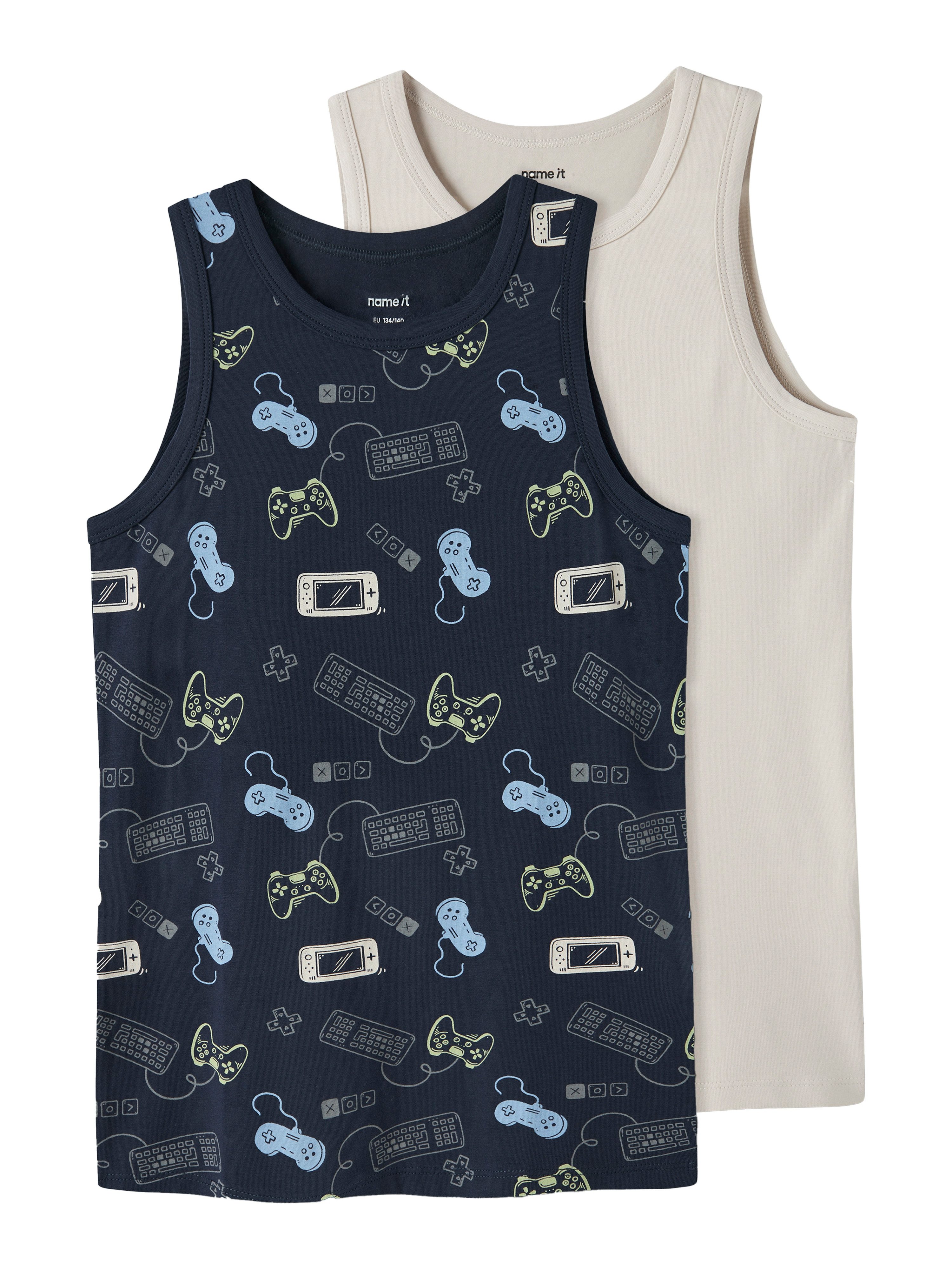 Unterhemd NKMTANK TOP 2P NAVY GAMER NOOS