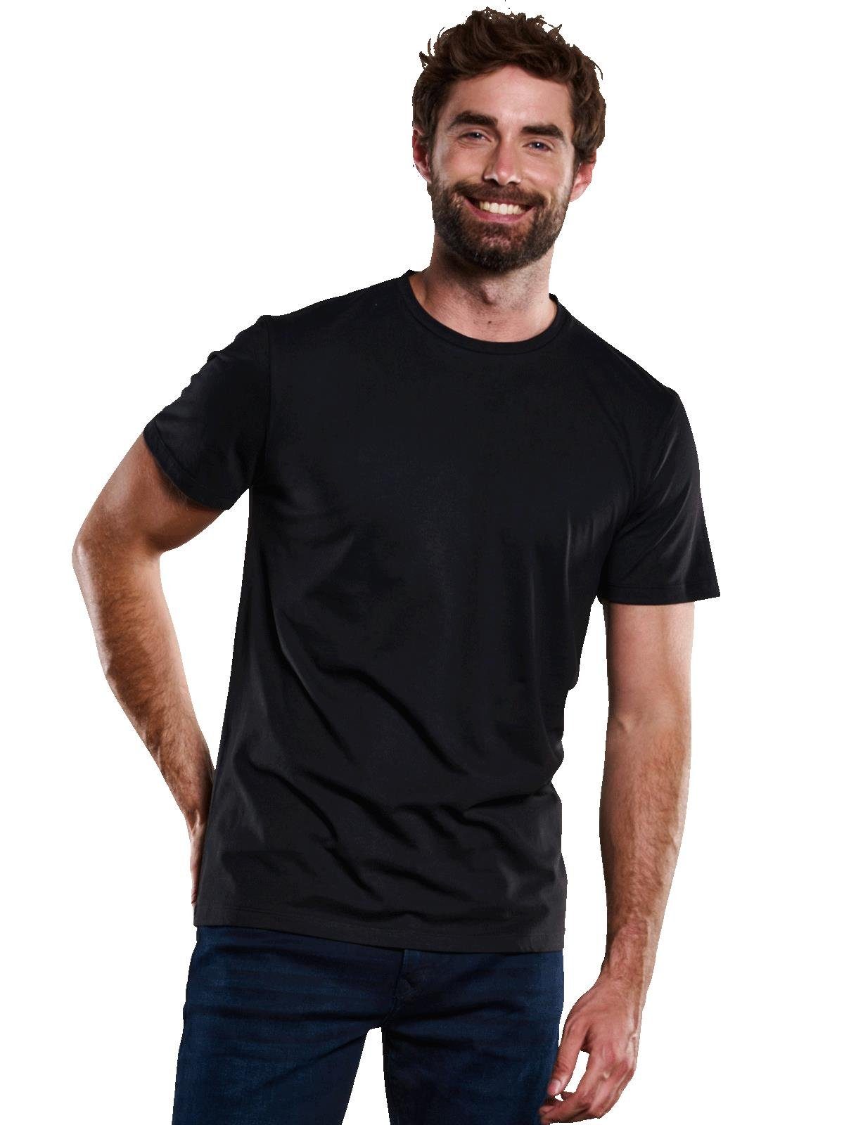 T-Shirt Rundhalsshirt Engbers Baumwolle aus