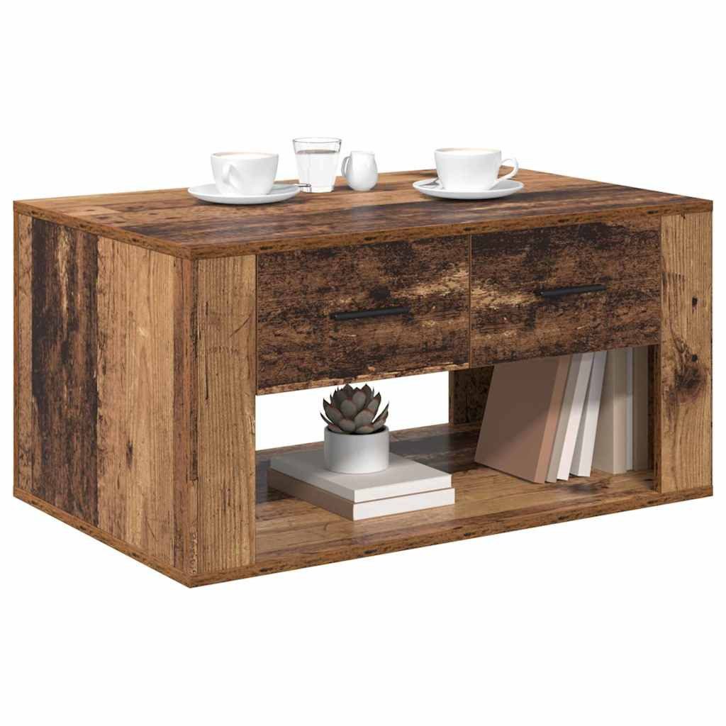 vidaXL Couchtisch Couchtisch Altholz 80 x 50 x 40 cm Holzwerkstoff (1-St)