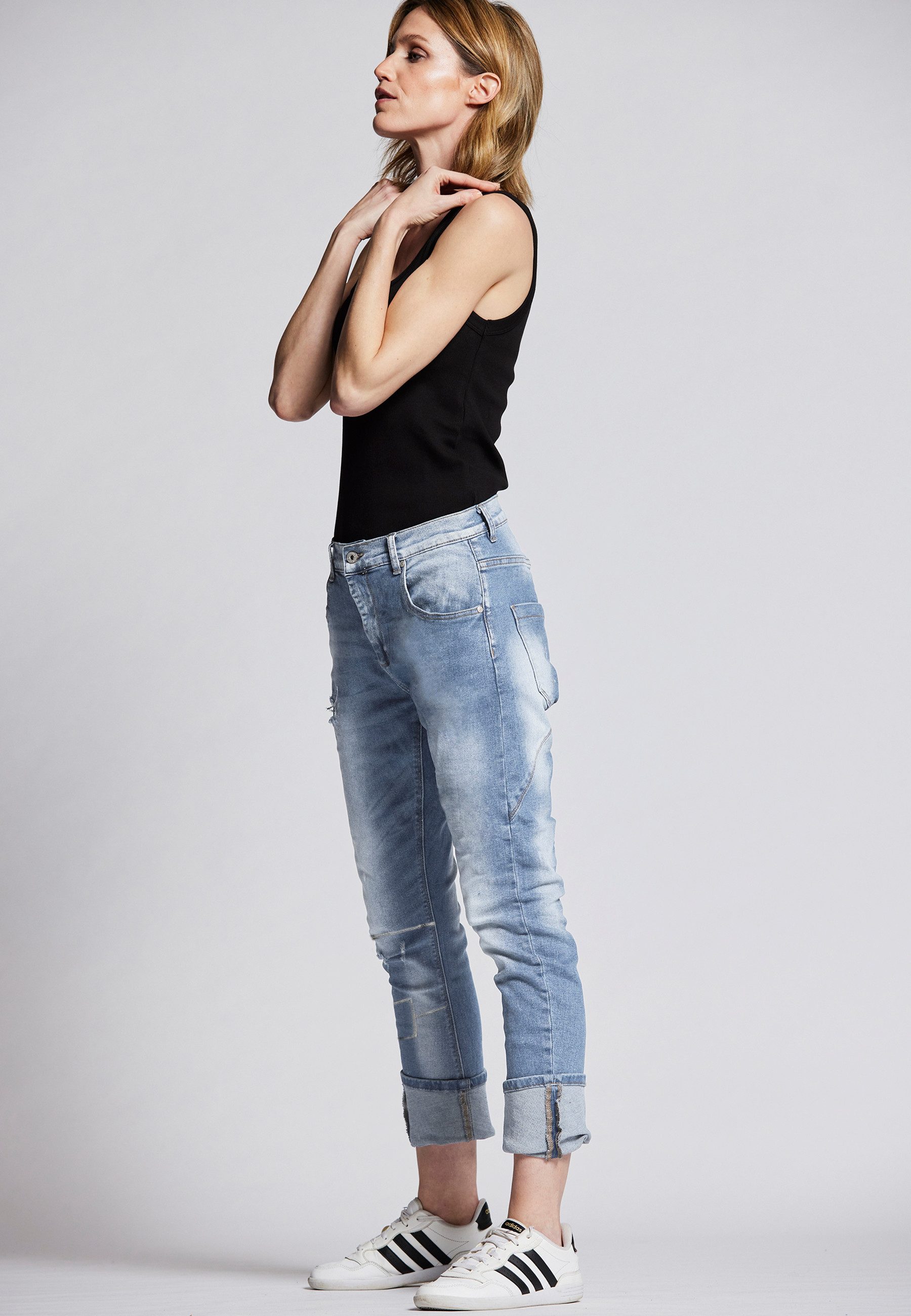 Andijamo-Fashion Boyfriend-Jeans COOL ATTITUDE Stretch günstig online kaufen