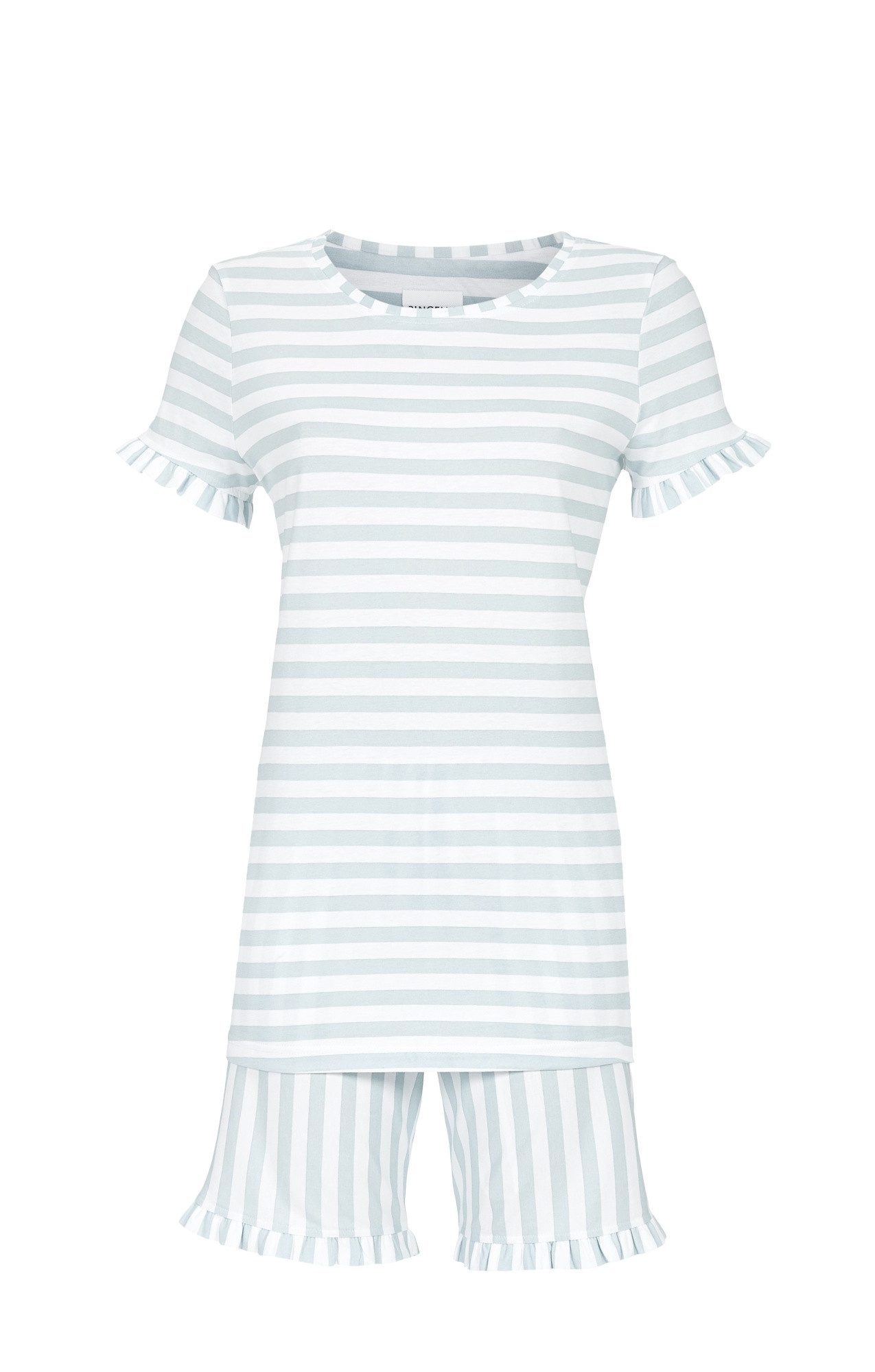 Ringella Shorty geringelt, mit Rüschen an Arm und Hosenbein (2 tlg)