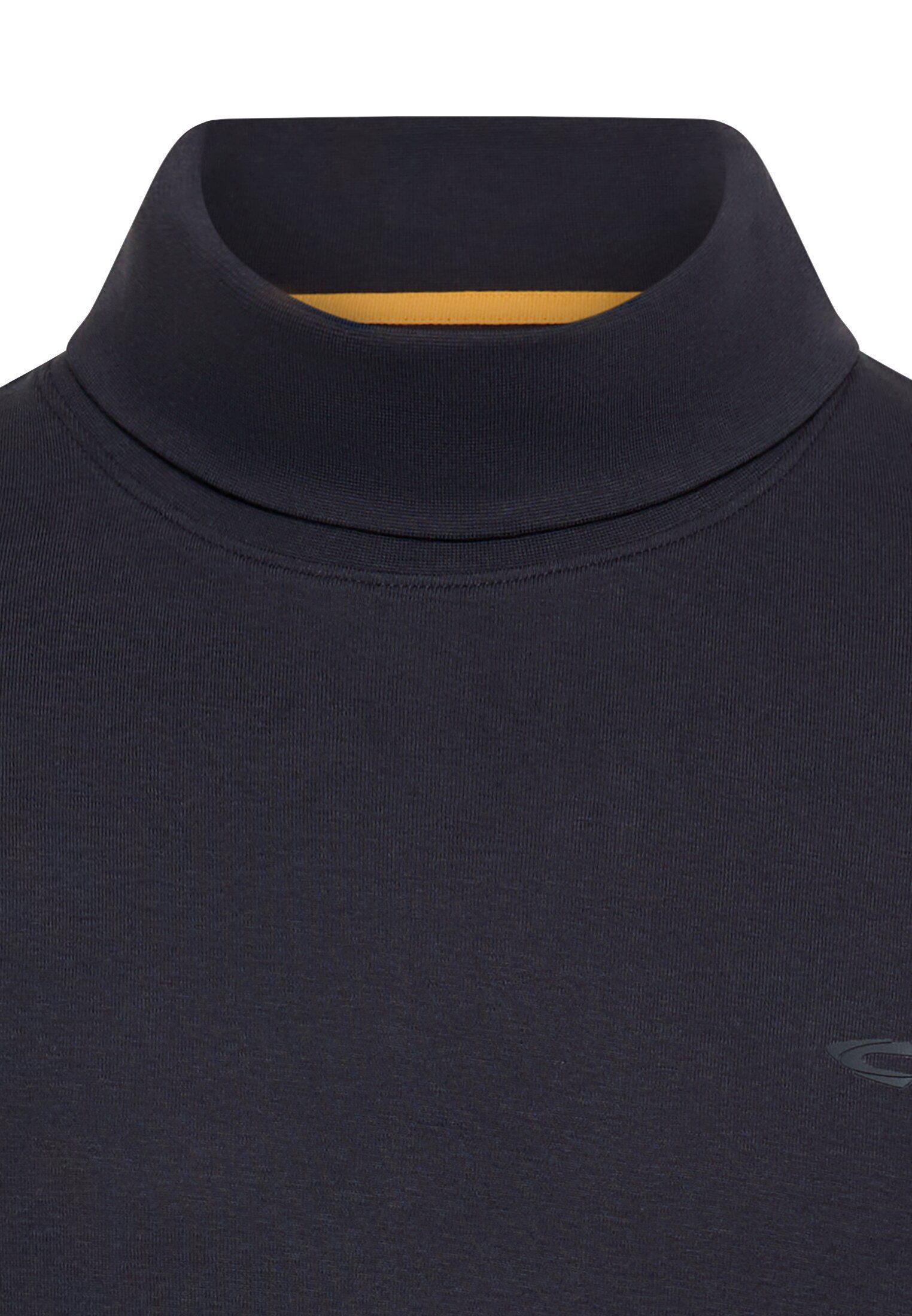 camel active Rollkragenpullover mit 2-Wege Stretch Langarm Markenlogo