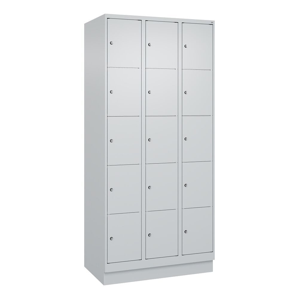 C+P Garderobenschrank Fächerschrank Classic Plus, 5 Fächer übereinander, Abteilbreite 30 ... Geeignet für Kindergärten, Schulen und Vereine