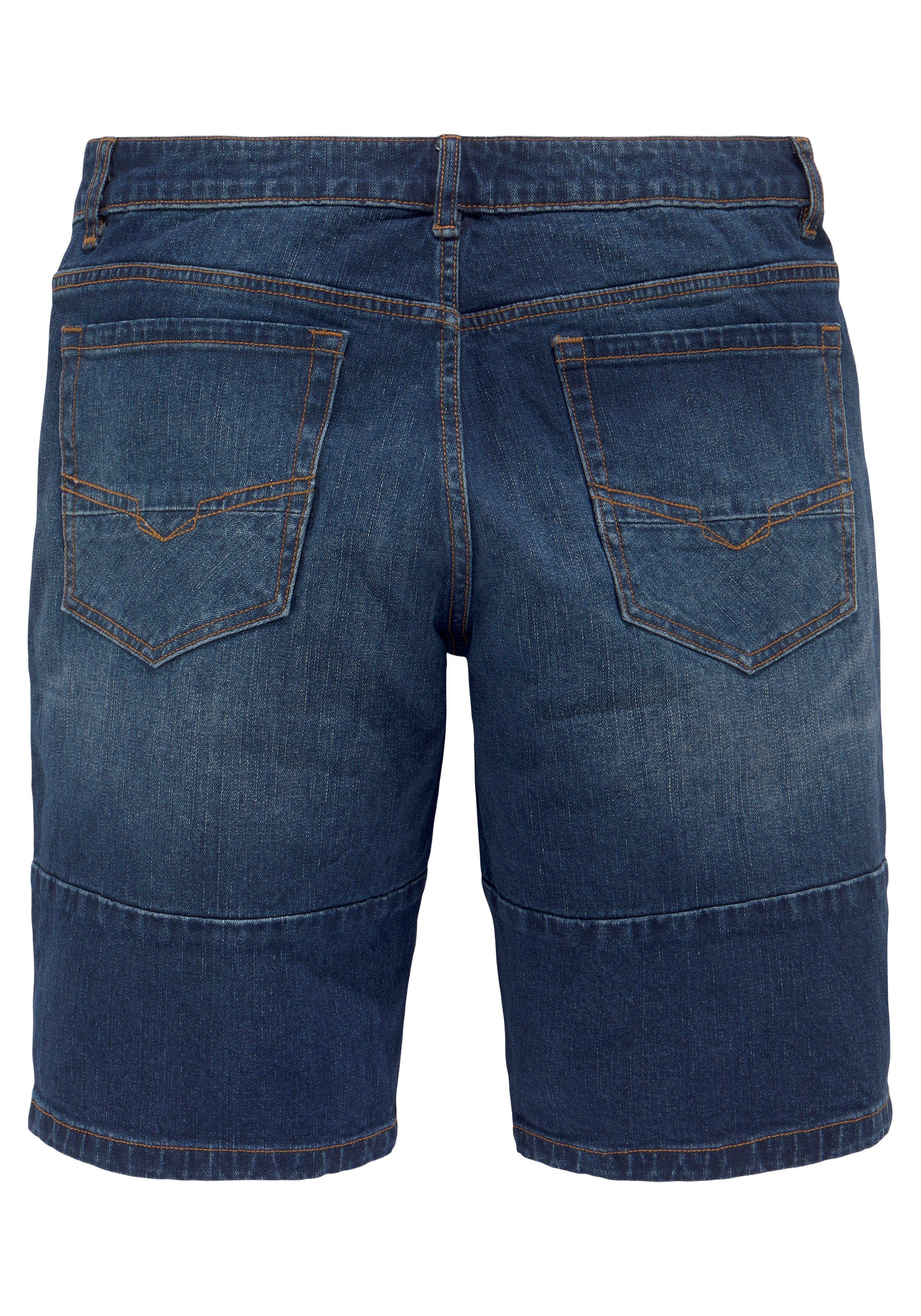 H.I.S Jeansbermudas entspannte Passform, gerader Beinschnitt, modische Washed-Optik