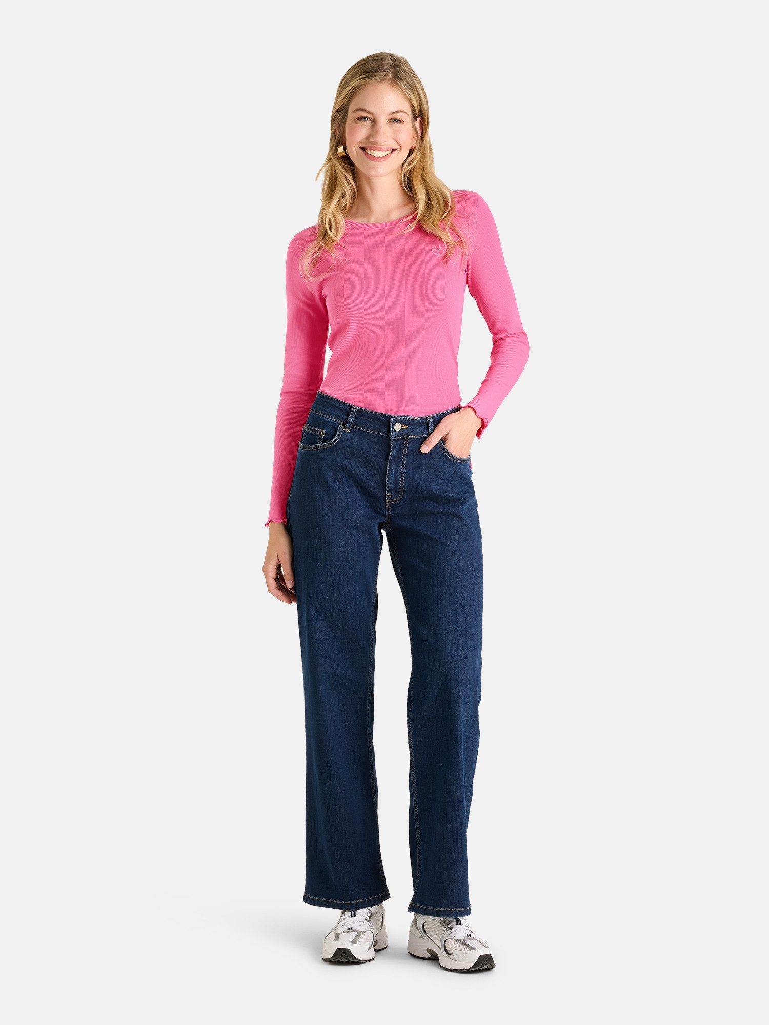 Lieblingsstück Langarmshirt KyraEP mit gewellten Saumabschlüssen